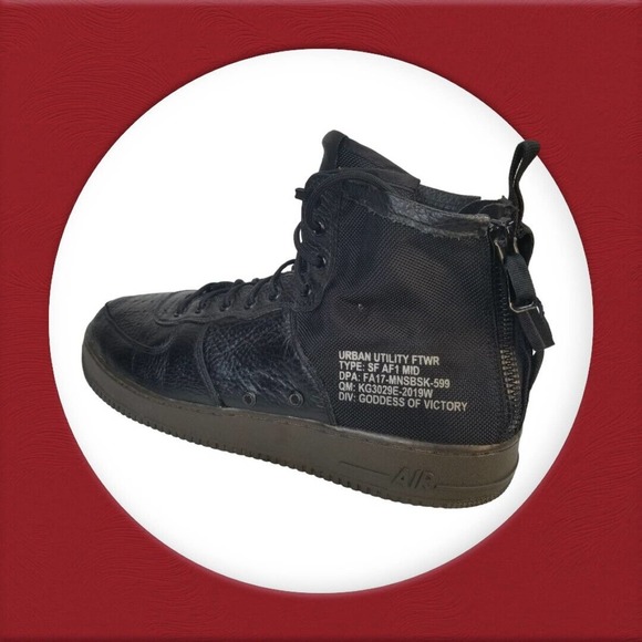 Nike Air Force 1 SF AF1 Mid SZ 15 Black Gum Special Field 917753-002 - Picture 10 of 16